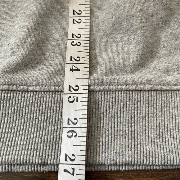 Superdry Ana High Neck Crew Sweatshirt grey oversized cotton blend slouchy 4 - Picture 12 of 14